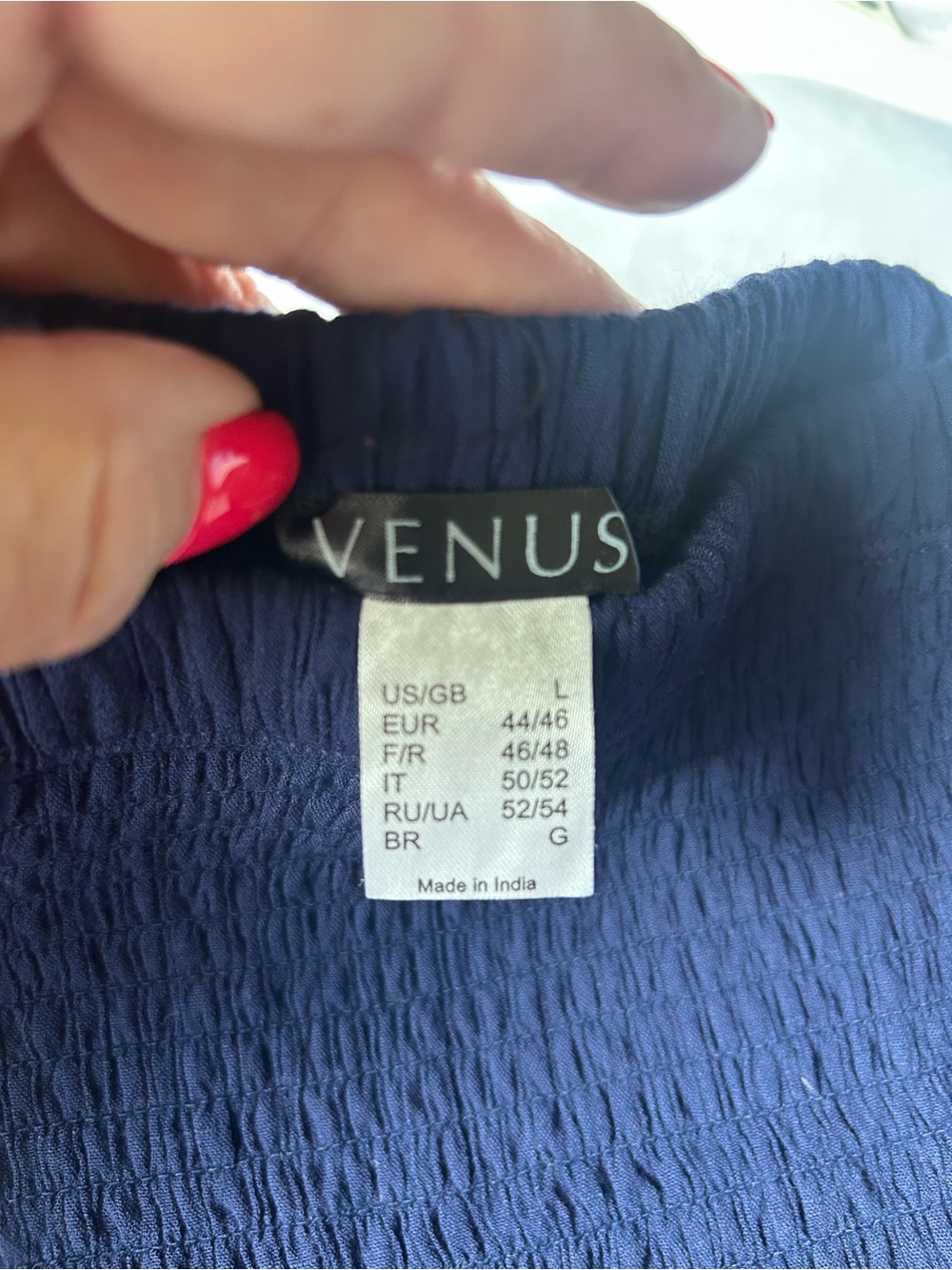 VENUS Whimsigoth Navy Strapless Lace-Panel Palazzo Jumpsuit - Picture 6 of 9